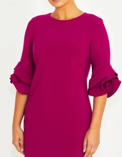 ROSIE MAGENTA CREPE DRESS