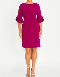 ROSIE MAGENTA CREPE DRESS