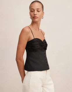 ROXY GATHERED TOP