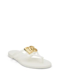 Rubber Logo Thong Beachwear Sandals