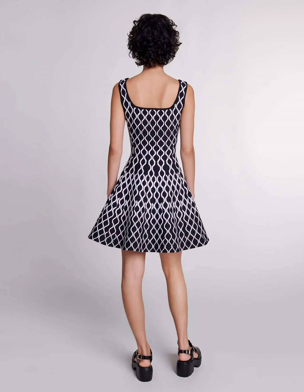 Russel Graphic Wave Mini Dress