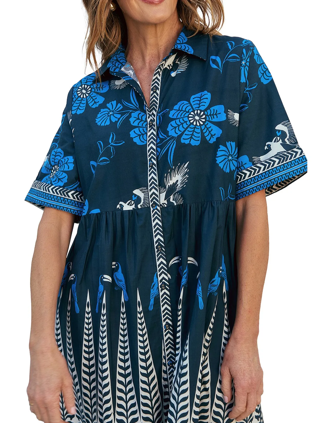 SABRE COLLARED DRESS