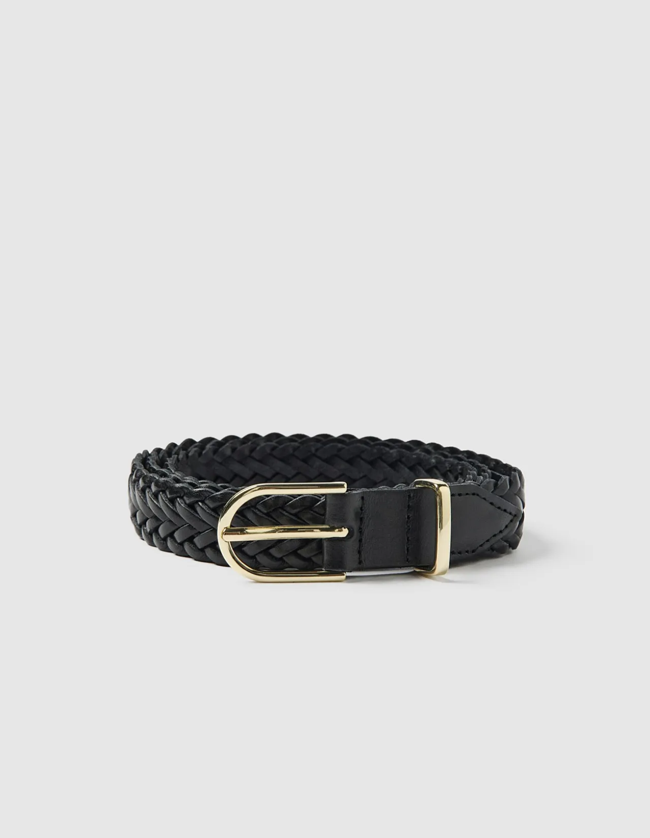 SADIE BRAIDED LEATHER BELT