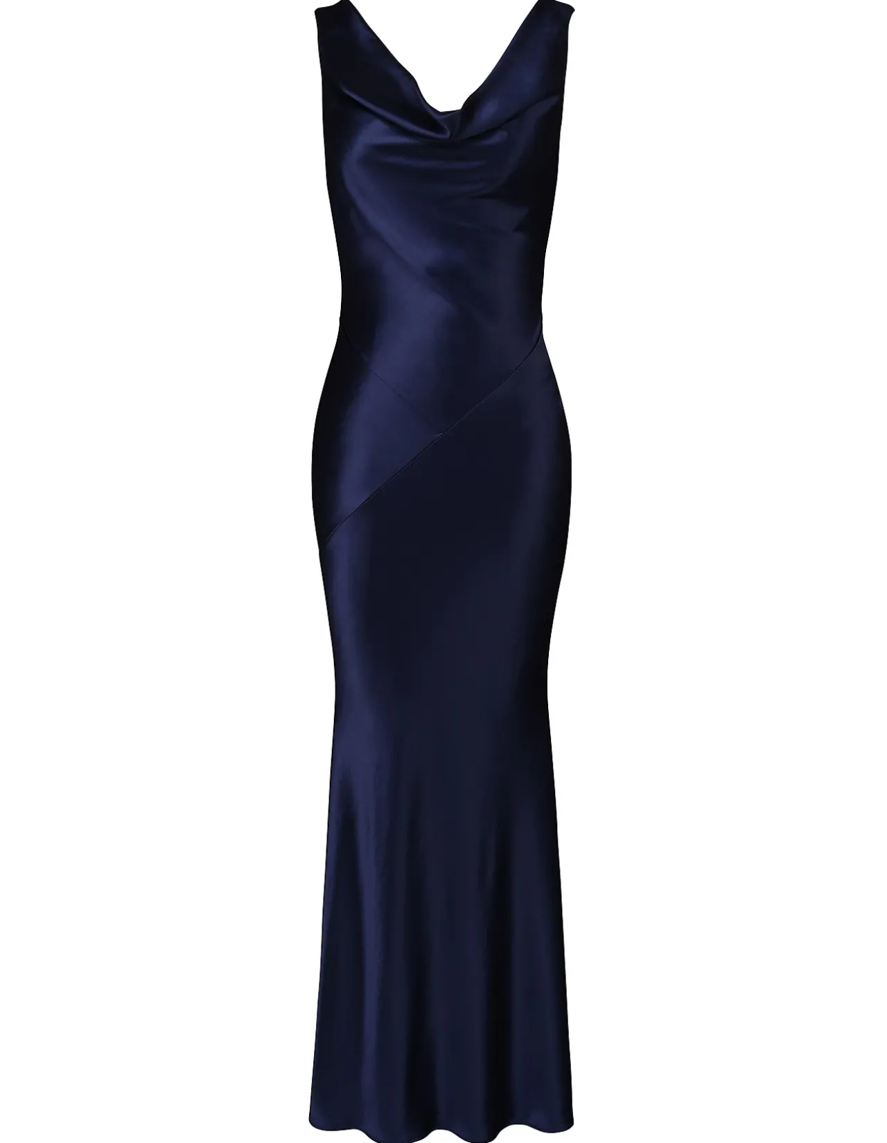 SAFAIRA DRAPED DRESS WITH COWL NECK