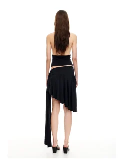 Safari Tie-Up Midi Skirt