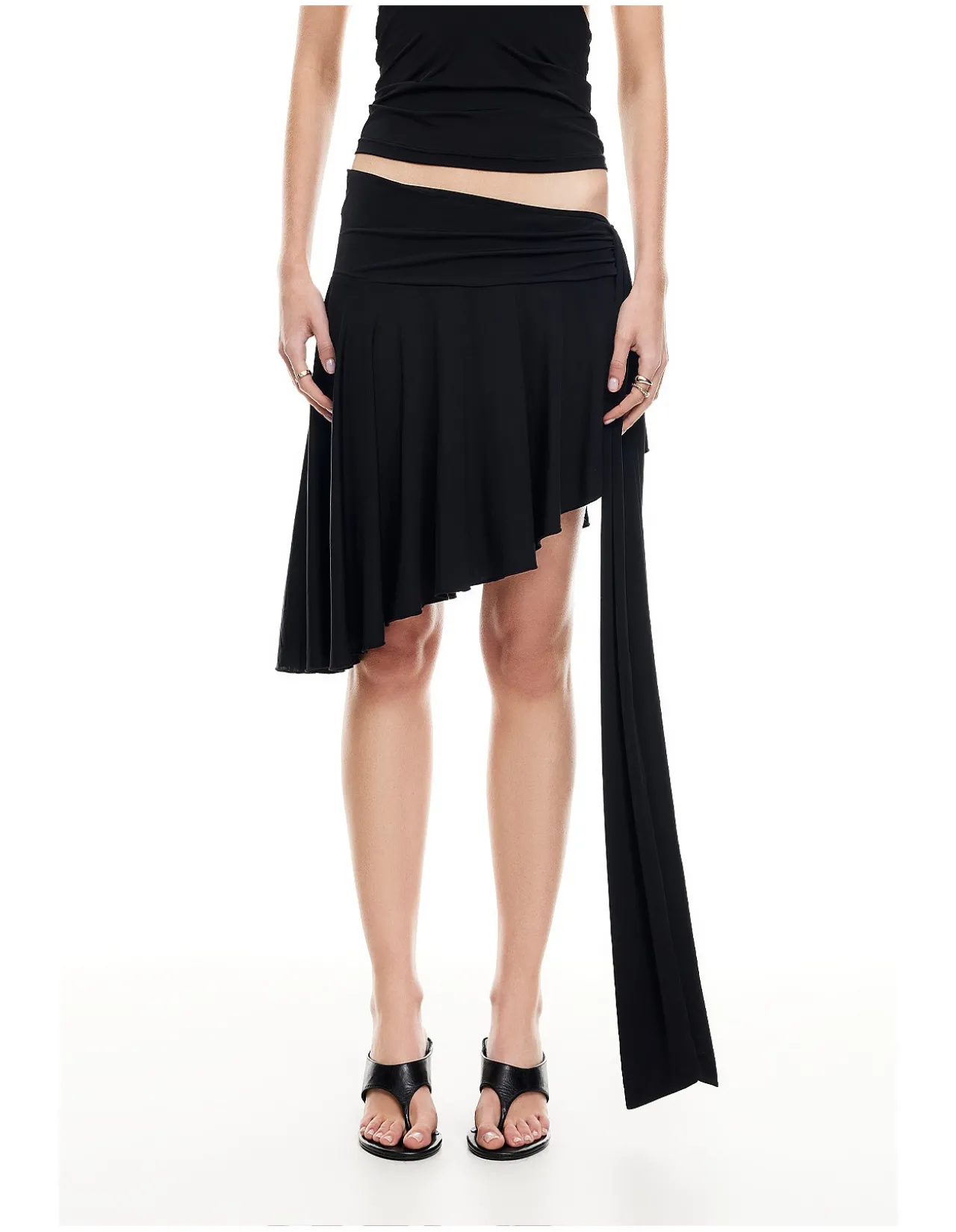 Safari Tie-Up Midi Skirt