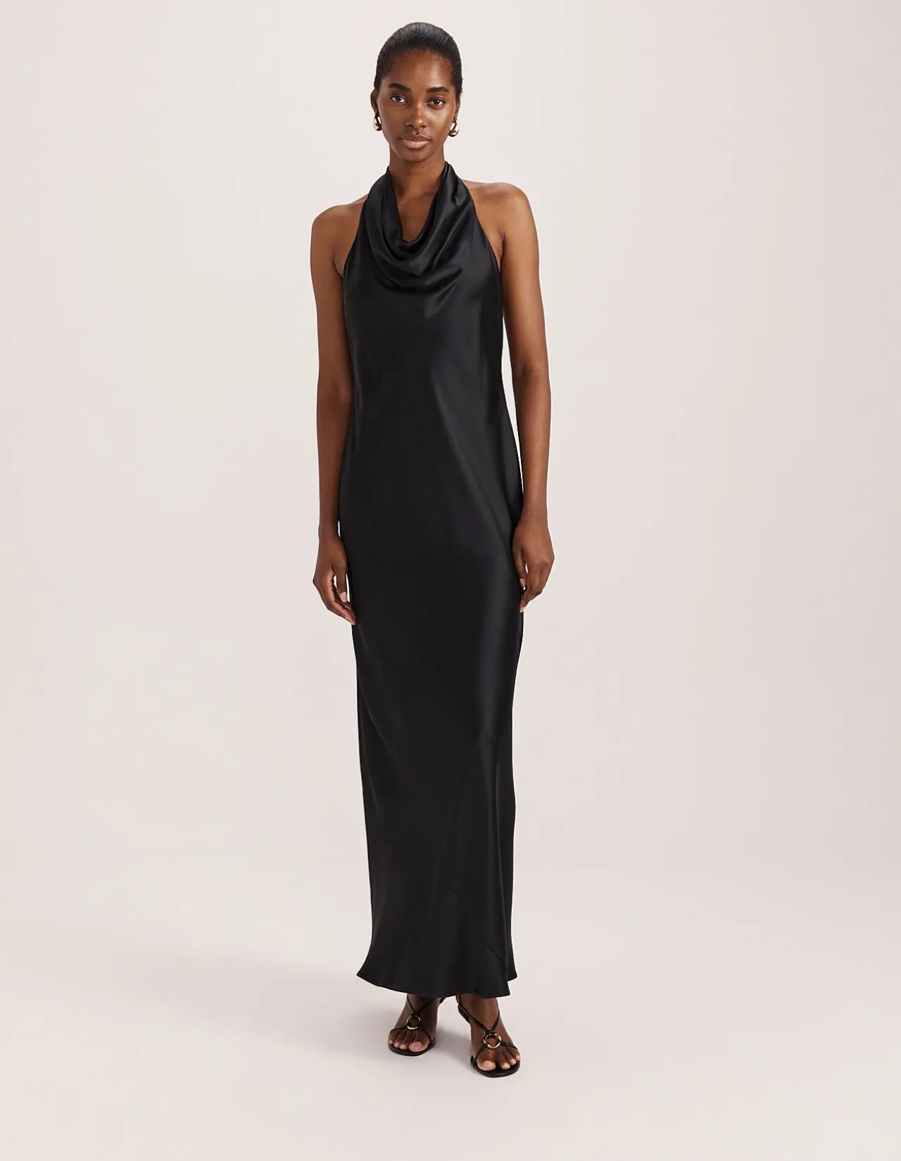 SALLEE MAXI HALTER DRESS
