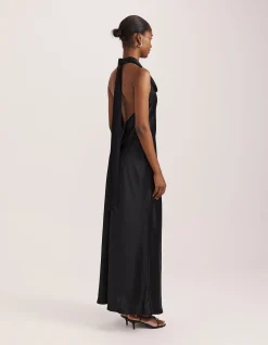 SALLEE MAXI HALTER DRESS