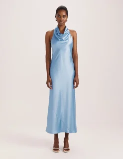SALLEE MAXI HALTER DRESS