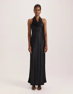 SALLEE MAXI HALTER DRESS
