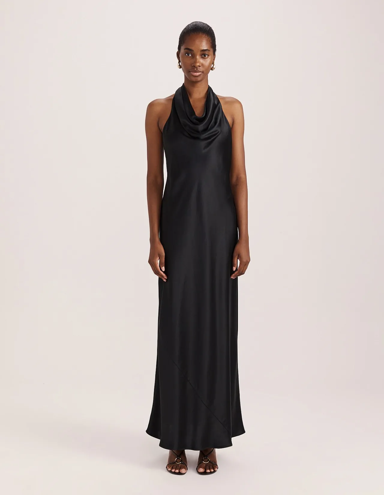 SALLEE MAXI HALTER DRESS