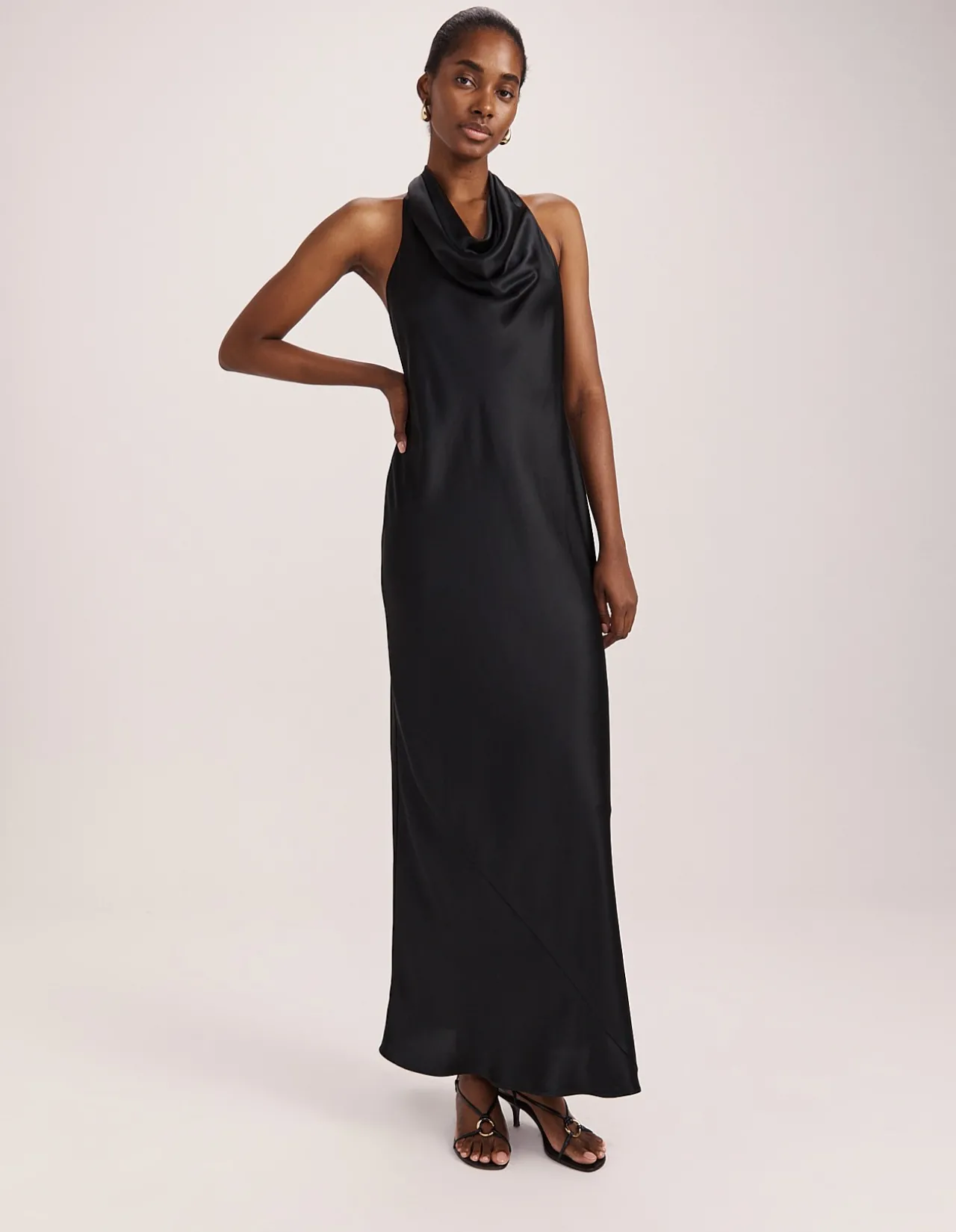 SALLEE MAXI HALTER DRESS
