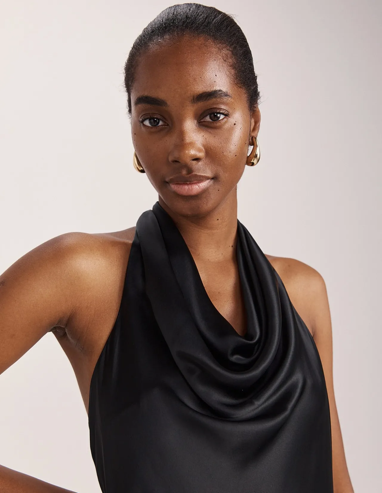 SALLEE MAXI HALTER DRESS