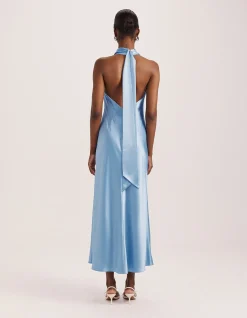 SALLEE MAXI HALTER DRESS
