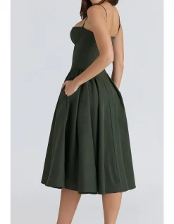 SAMARIA CORSET MIDI DRESS
