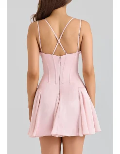 SAMIDA SATIN MINI DRESS