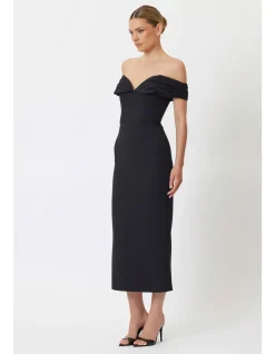 Sammy Off Shoulder Sweetheart Midi Dress