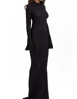 Sancha Backless Knit Maxi Dress