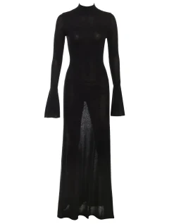 Sancha Backless Knit Maxi Dress