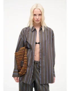 Sandbar Oversized Striped Cotton Shirt