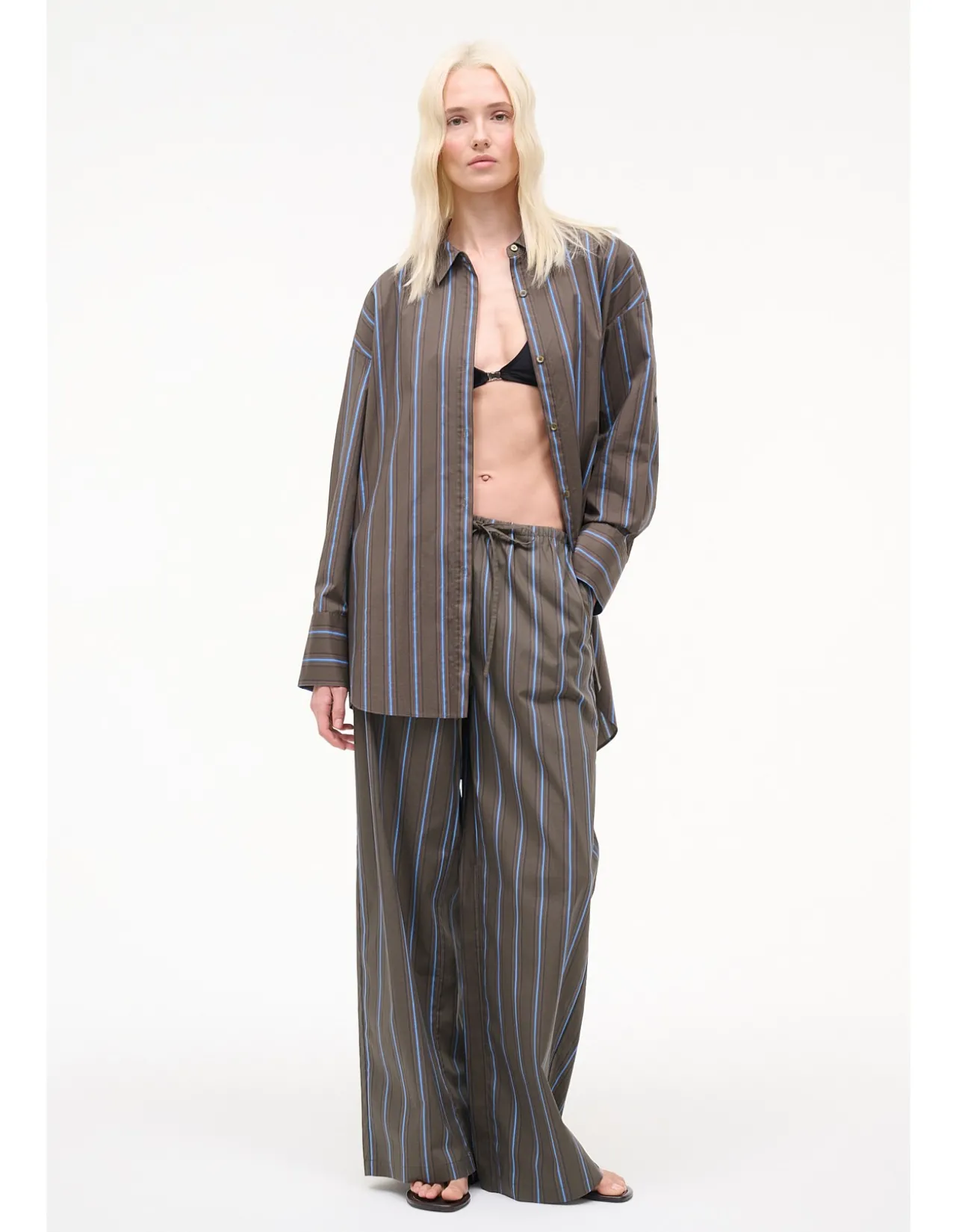 Sandbar Oversized Striped Cotton Shirt