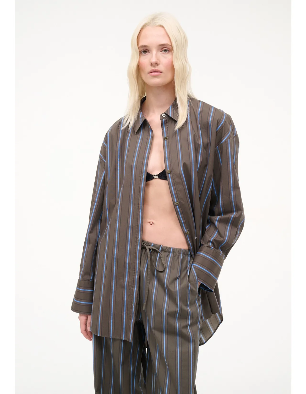 Sandbar Oversized Striped Cotton Shirt