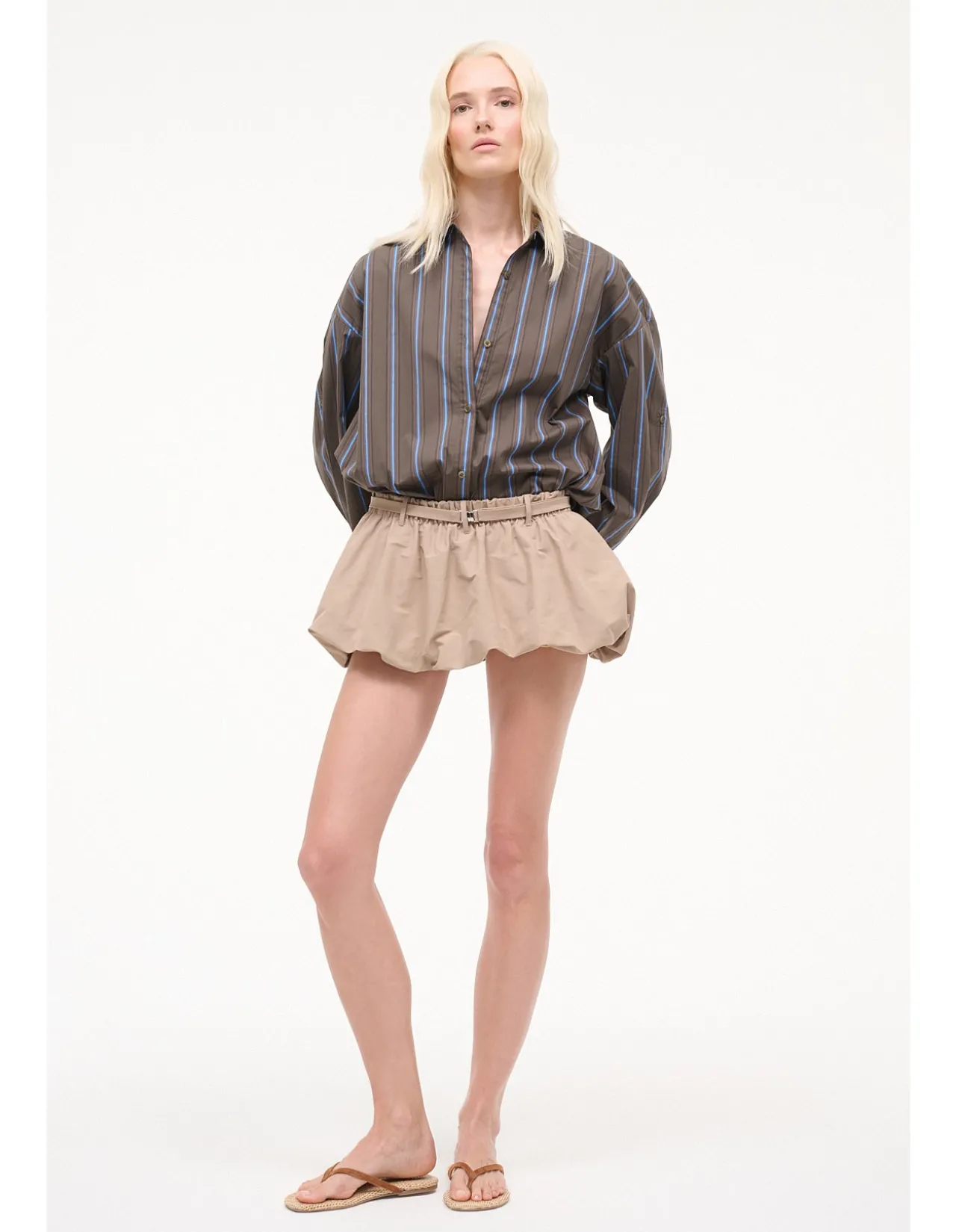 Sandbar Oversized Striped Cotton Shirt