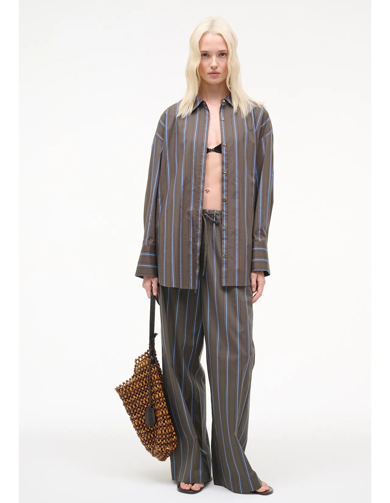Sandbar Oversized Striped Cotton Shirt