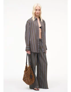 Sandbar Oversized Striped Cotton Shirt