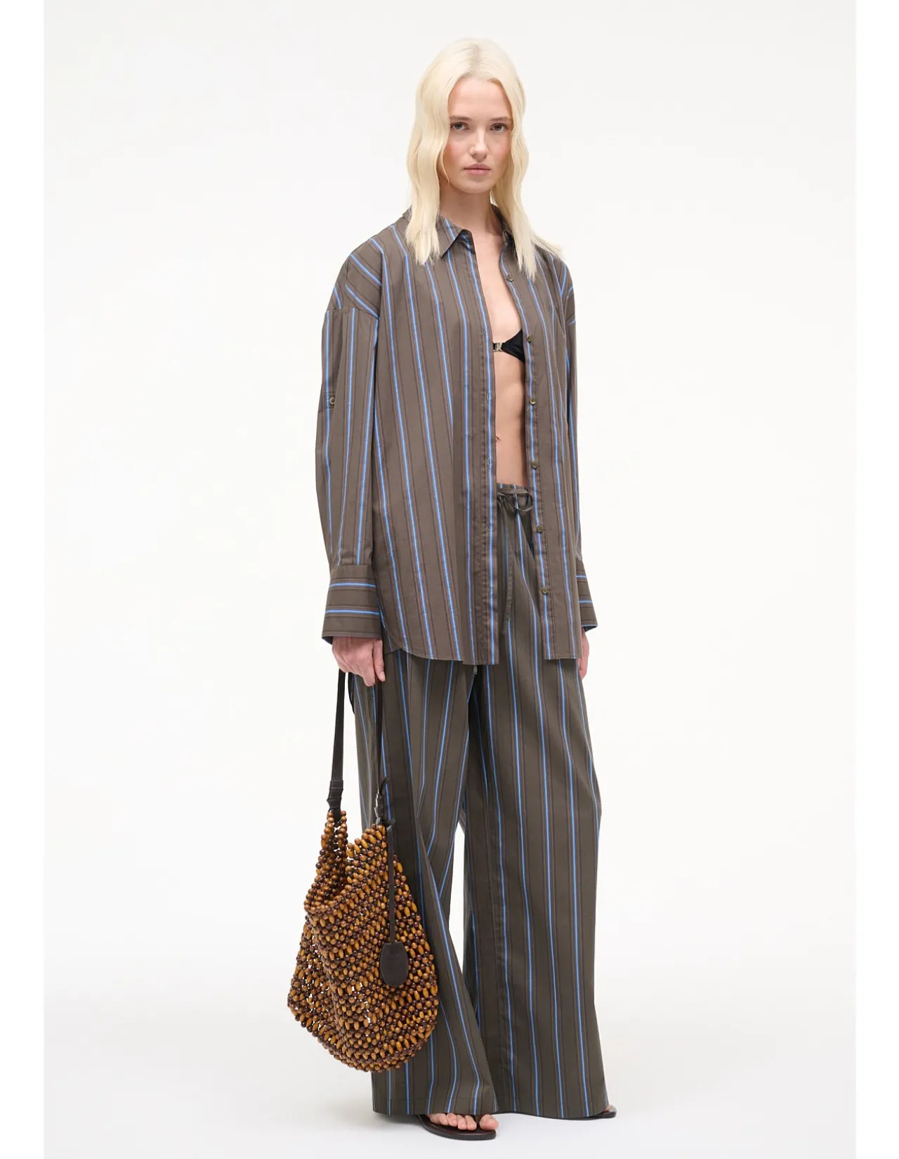 Sandbar Oversized Striped Cotton Shirt