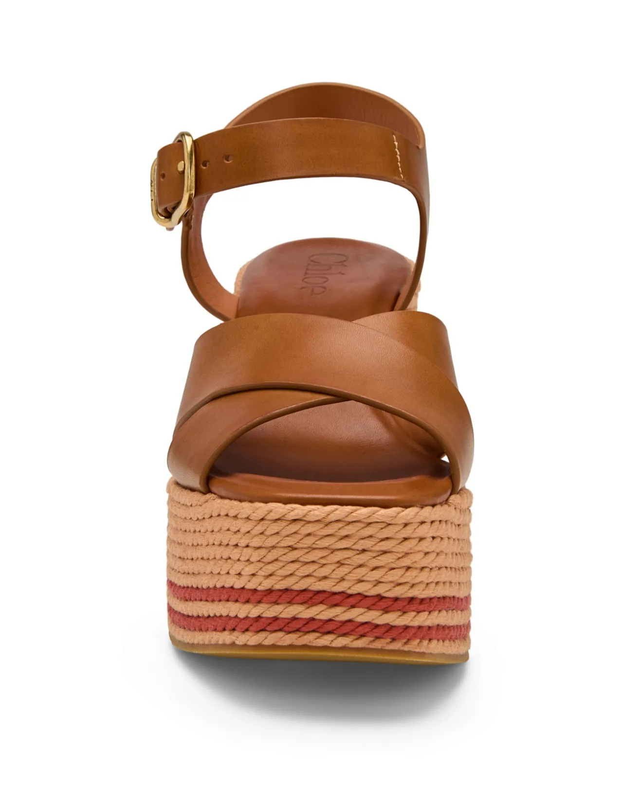 Sand Braided Cord Platform Wedge Sandals