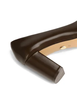 Sara Hot Chocolate Leather Pump