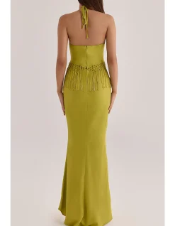 SAREENA HALTER NECK MAXI DRESS