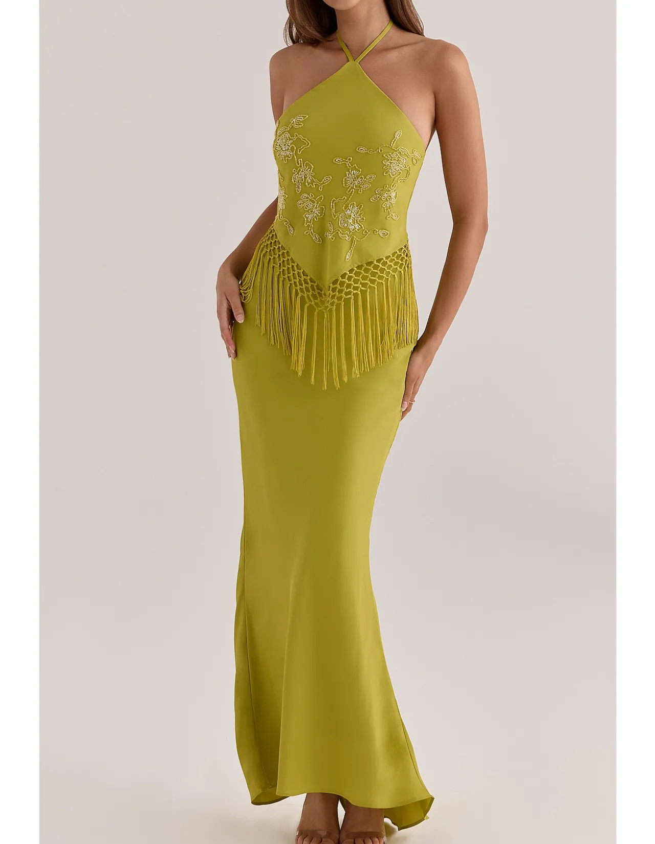 SAREENA HALTER NECK MAXI DRESS