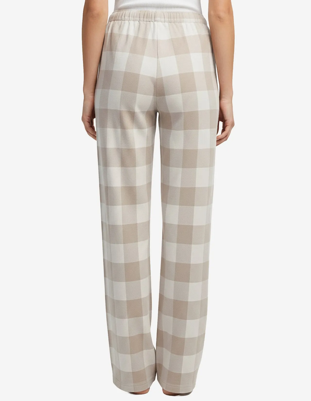 SARITA BUFFALO CHECKED WIDE PANT