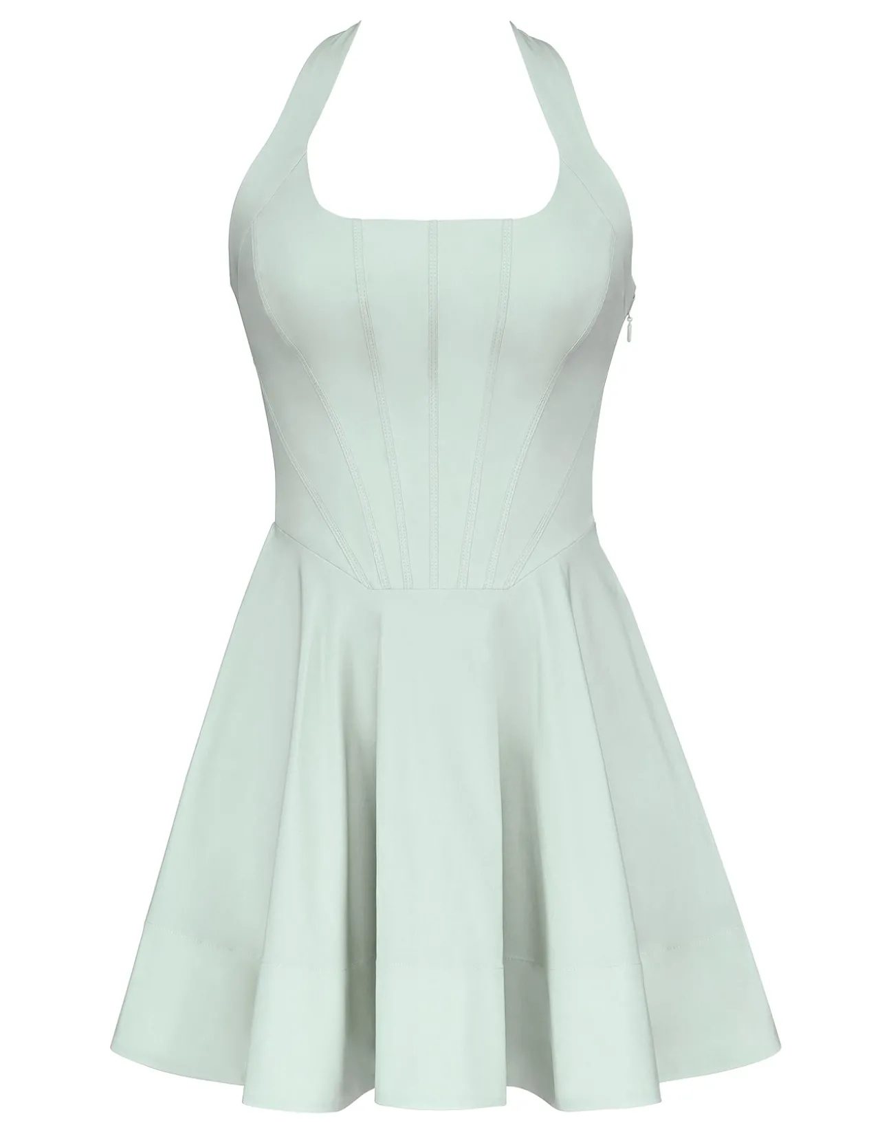 SASHA HALTER NECK MINI DRESS
