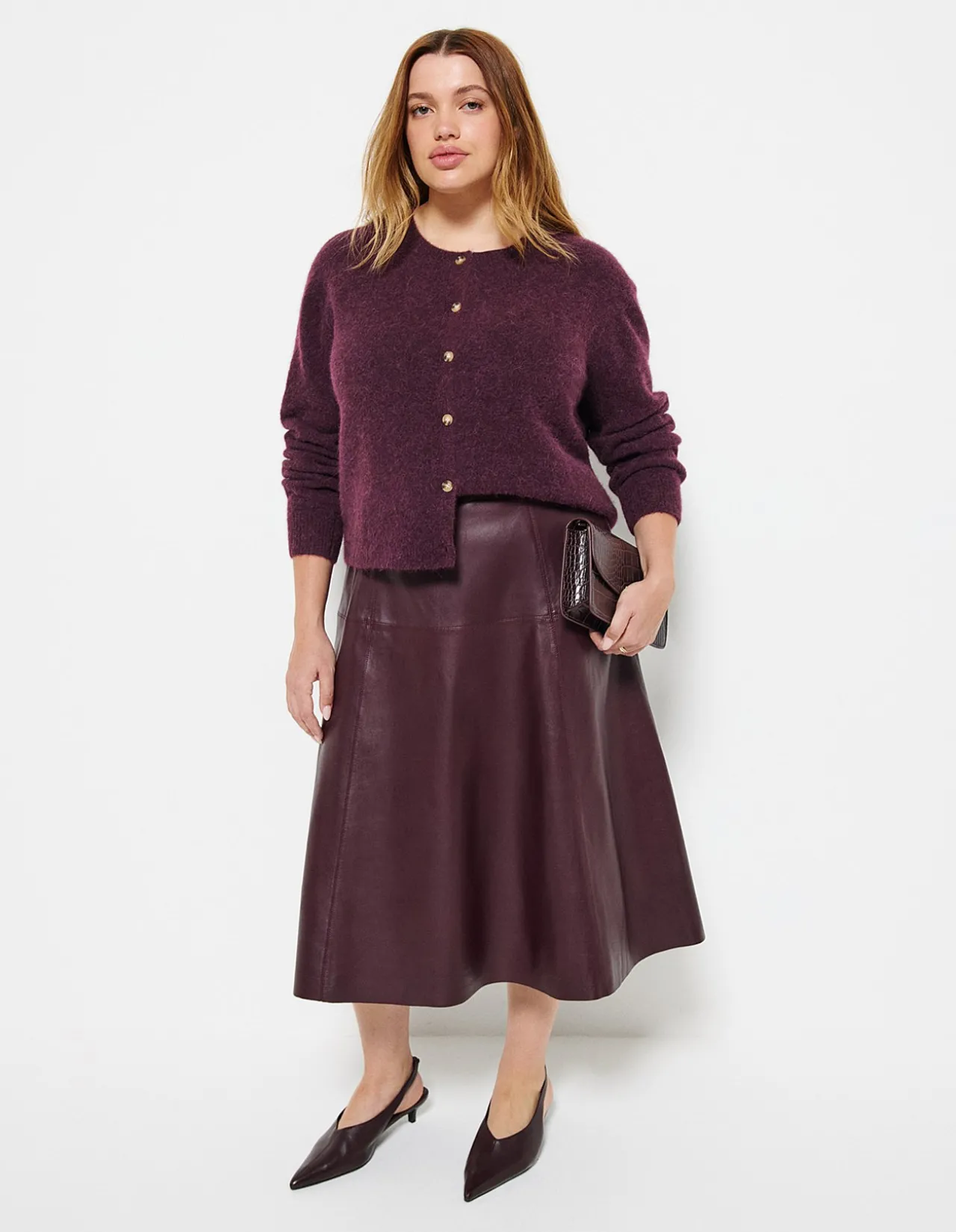 SASKIA LEATHER SKIRT
