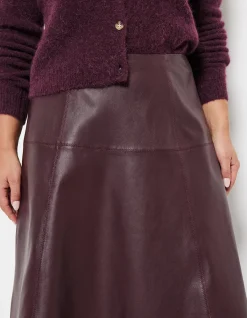 SASKIA LEATHER SKIRT