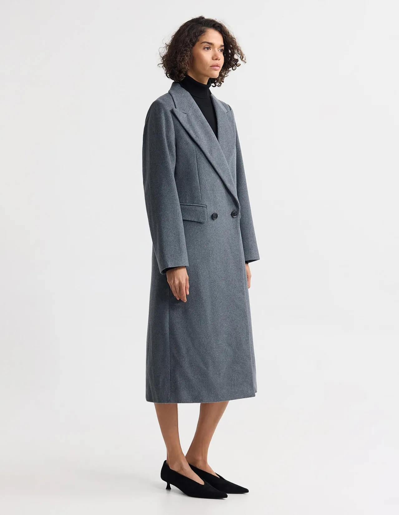 SASKIA D/B WOOL RICH COAT