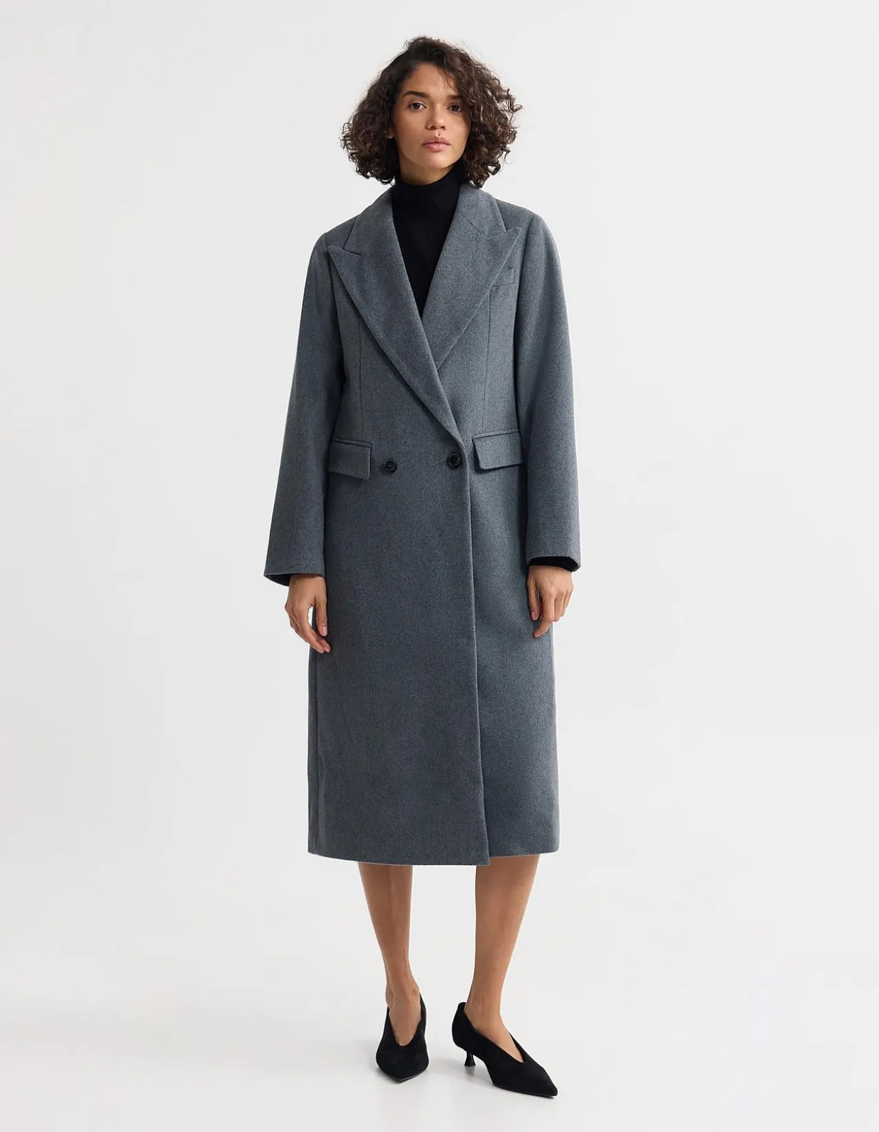 SASKIA D/B WOOL RICH COAT