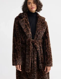 SASKIA FAUX FUR COAT