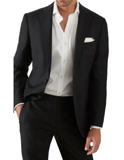 SAUNDERS BLACK SLIM JACKET