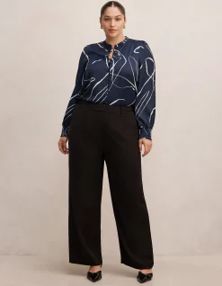 SAVANNAH CURVE BUTTON UP BLOUSE