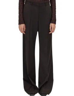 Saxony High Waisted Pintuck Pant
