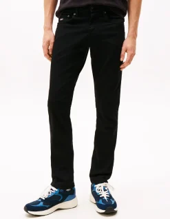 Scanton Slim Stretch Denim Black Jeans