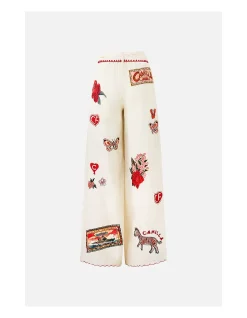 SCARF BELT WIDE LEG PANT