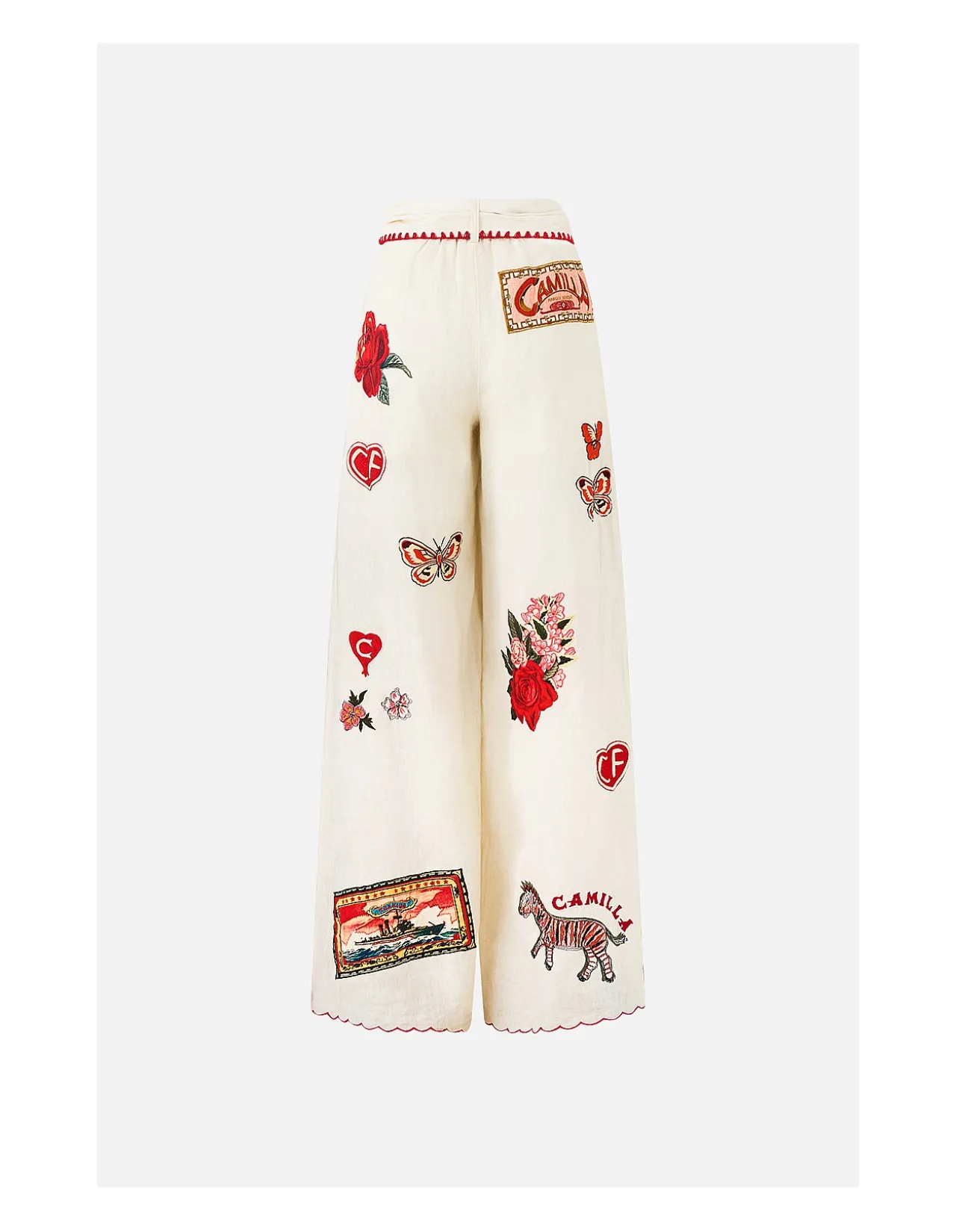 SCARF BELT WIDE LEG PANT
