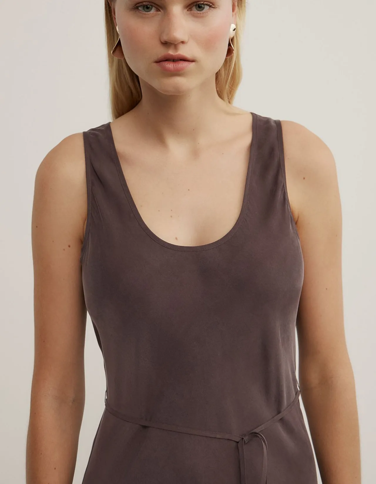 Scoop Cupro Dress