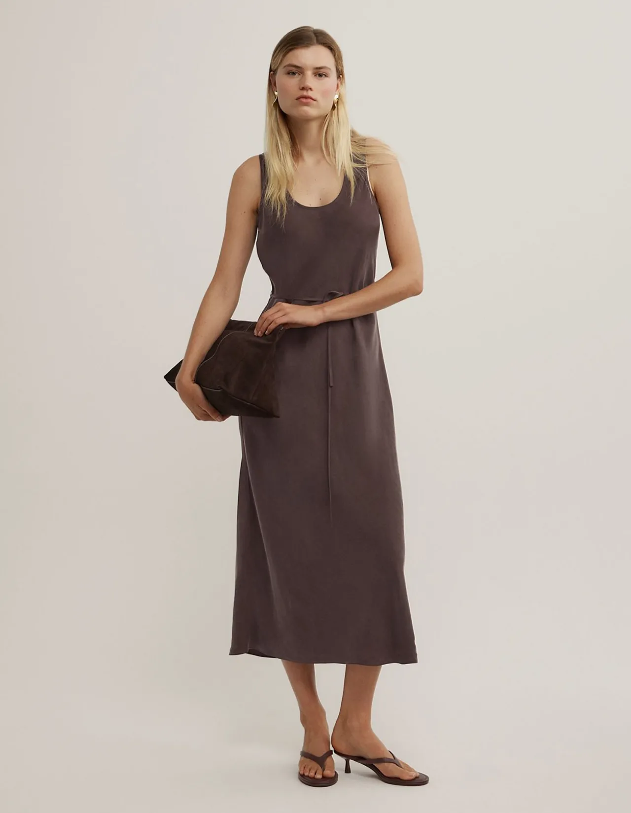 Scoop Cupro Dress