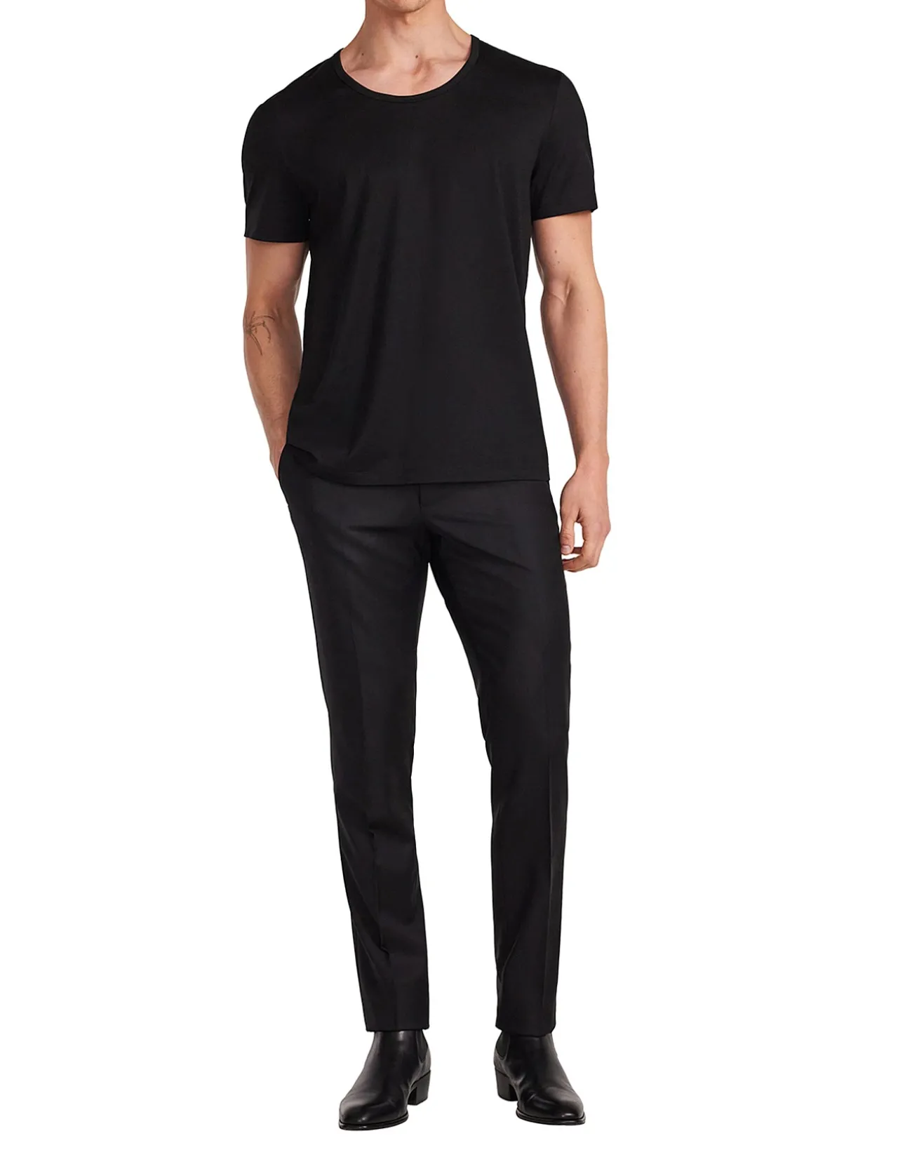 SCOOP NECK T-SHIRT